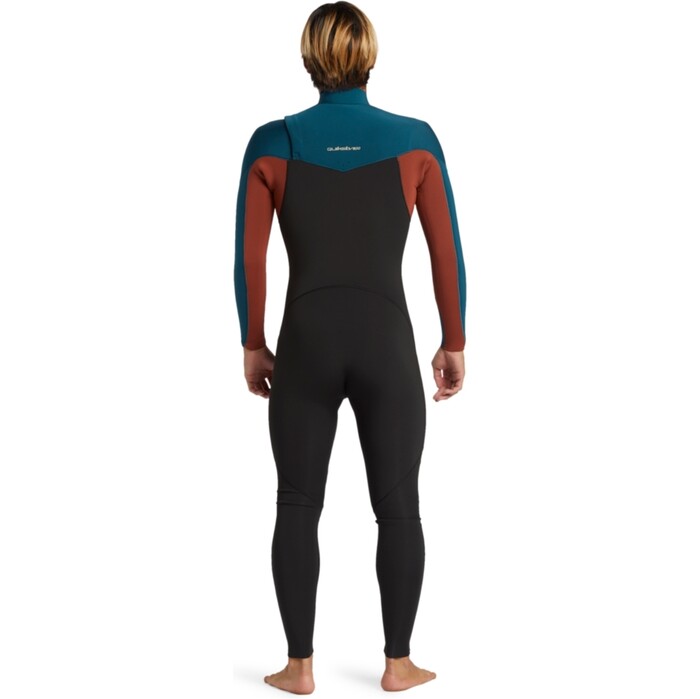 2024 Quiksilver Mnner Everyday Sessions 3/2mm Brustreiverschluss Neoprenanzug EQYW103202 - Midnight Turquoise